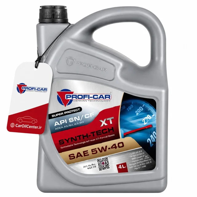 روغن موتور پروفيكار مدل 5W-40 SN حجم ۴ لیتر (Profi-Car)