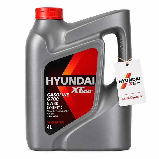 روغن موتور هیوندای اکستیر G700 5W30 SN حجم 4 لیتر (Hyundai XTeer)
