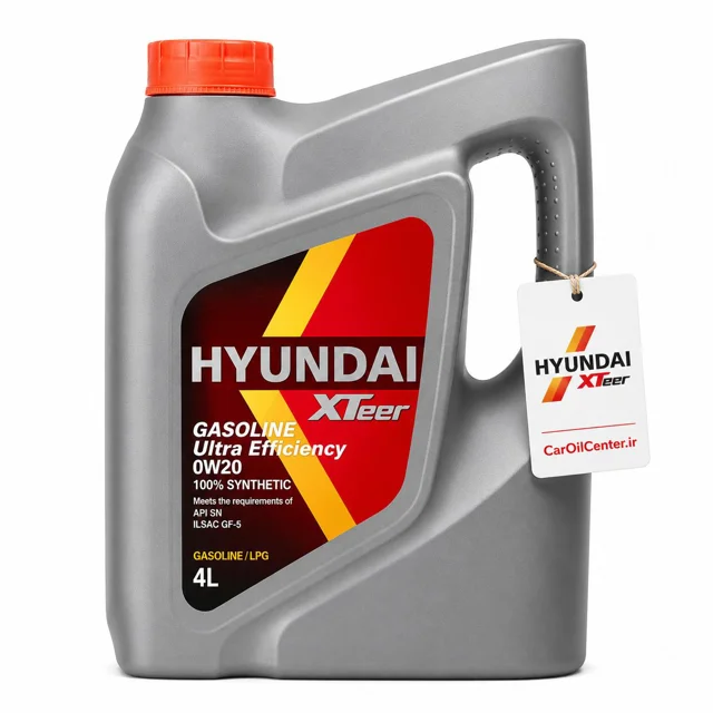 روغن موتور هیوندای اکستیر Ultra Efficiency 0W20 حجم 4 لیتر (Hyundai XTeer)