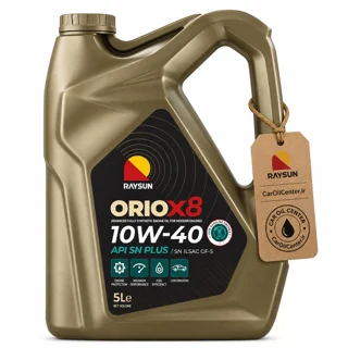 روغن موتور ری سان ORIOX8 10W40 SN PLUS حجم 5 لیتر (Raysun)
