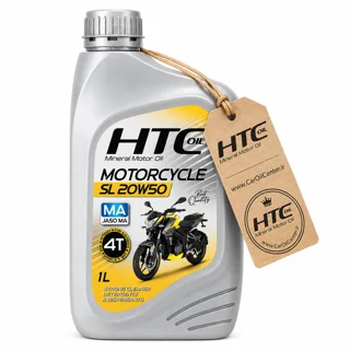 روغن موتورسیکلت اچ تی سی 20W50 SL MA حجم 1 لیتر (HTC)