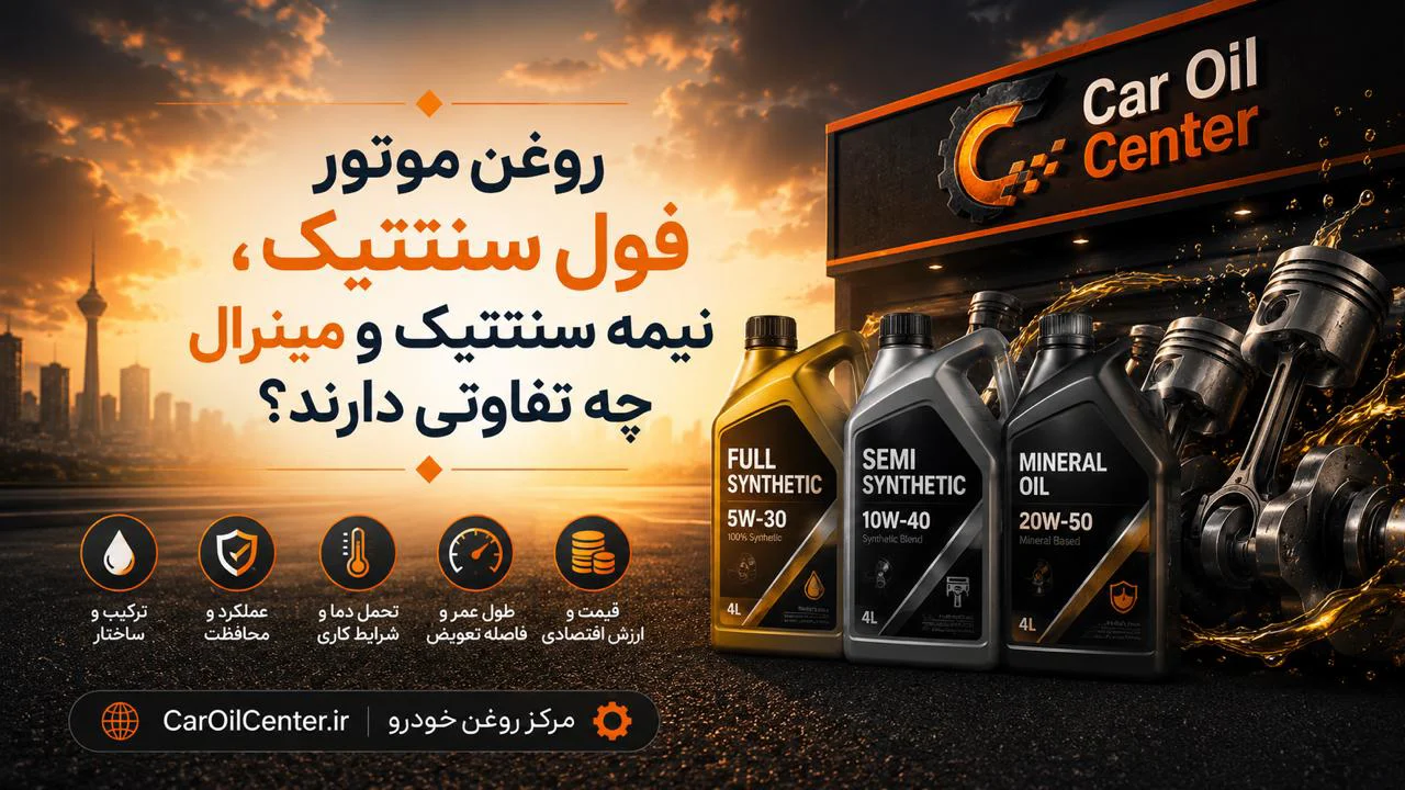 روغن موتور فول سنتتیک، نیمه سنتتیک و مینرال چه تفاوتی دارند؟
