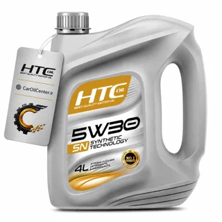روغن موتور خودرو اچ تی سی 5W-30 API SN نیمه سنتتیک | ۴ و ۵ لیتری (HTC)