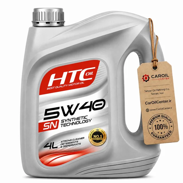 روغن موتور اچ تی سی نیمه سنتتیک 5W40 SN حجم۴ لیتری (HTC)
