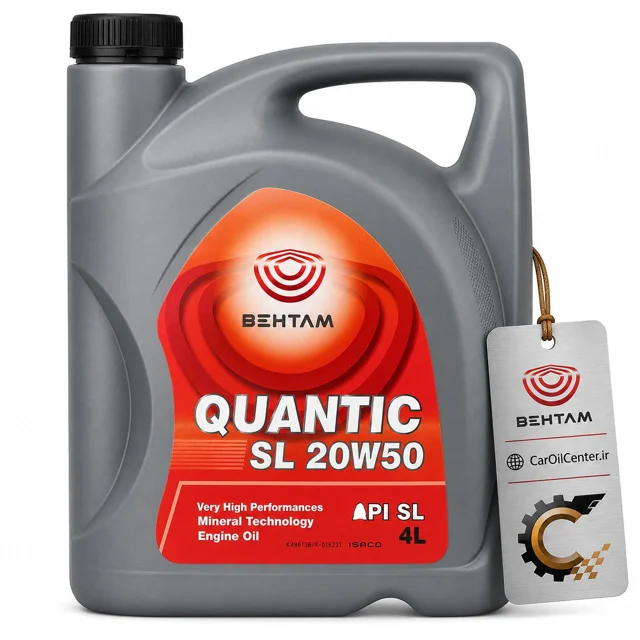 روغن موتور بهتام مدل 20W50 Quantic حجم 4 لیتر (BEHTAM)