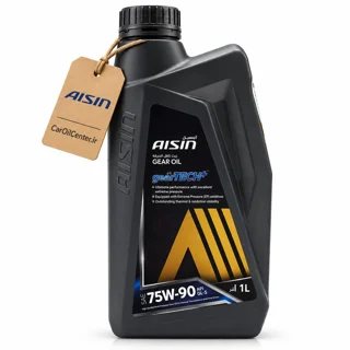 روغن گیربکس آیسین 75W-90 GL-5روغن گیربکس آیسین gearTECH+ 75W-90 API GL-5 حجم 1 لیتر (AISIN)