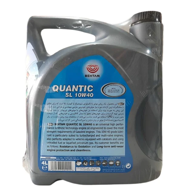 روغن موتور خودرو بهتام مدل Quantic Sl-10W40 حجم 4 لیتر (BEHTAM)