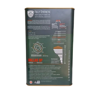 روغن موتور دالاس مدل ULTRA PREMIUM 5w30 SP حجم 5 لیتر مجموعه 2 عددی (DALLAS)
