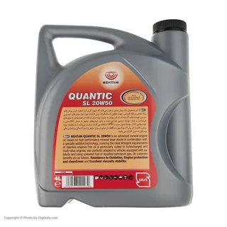 روغن موتور بهتام مدل 20W50 Quantic حجم 4 لیتر (BEHTAM)